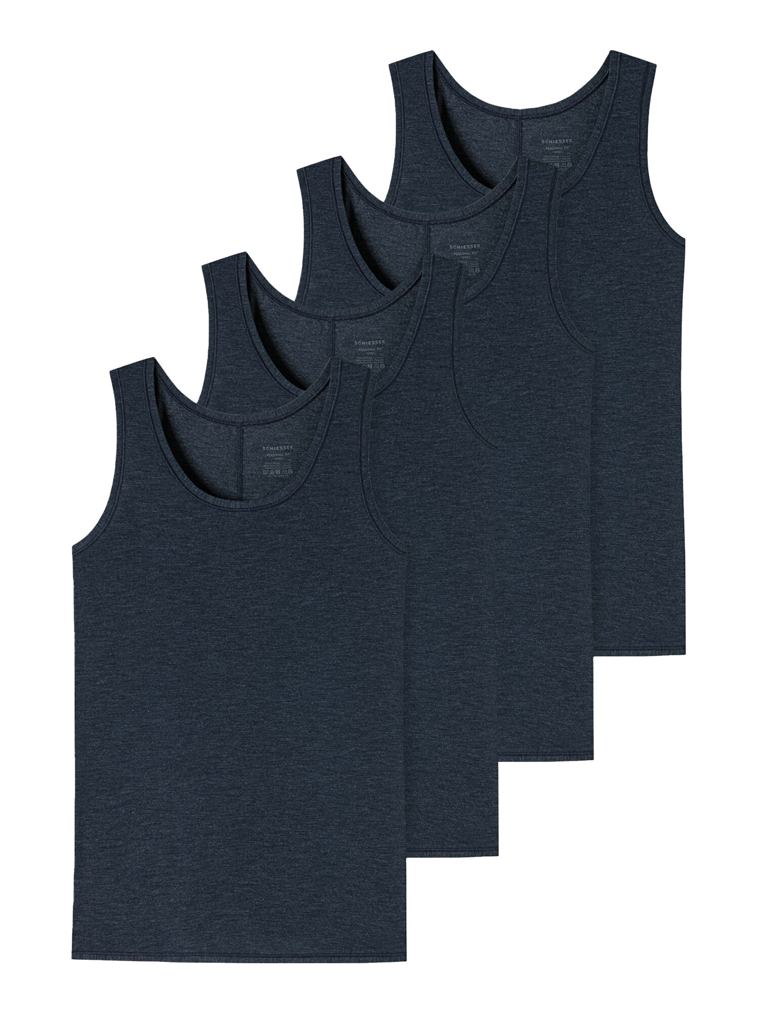 Schiesser Mädchen Tanktop Personal Fit 4er Pack