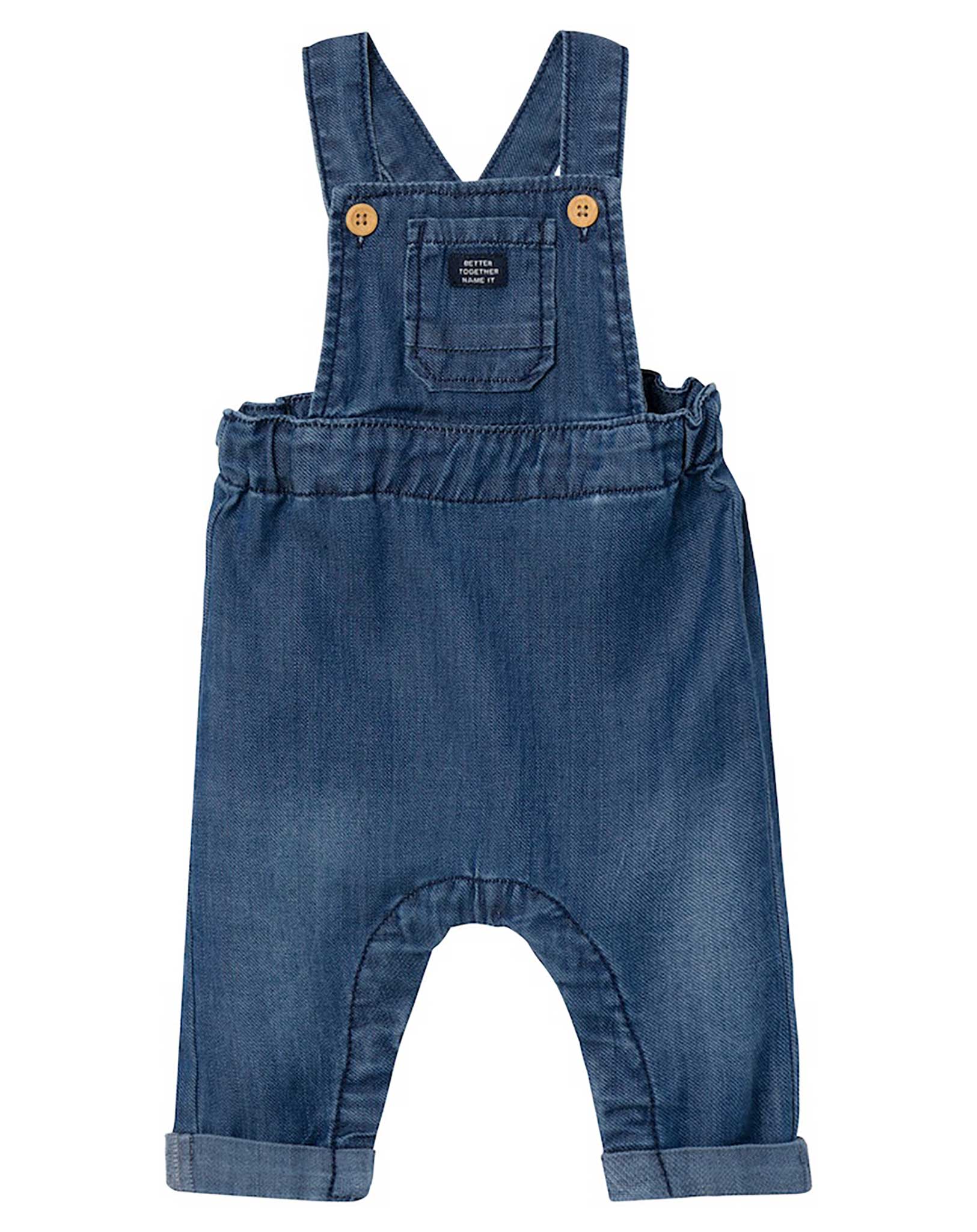 Jeans-Latzhose NBMBEN 1588-YE D in dark blue denim