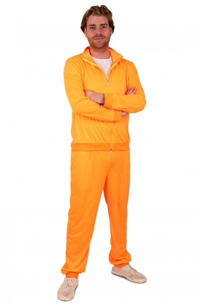 Trainingspak Heren Neon Oranje