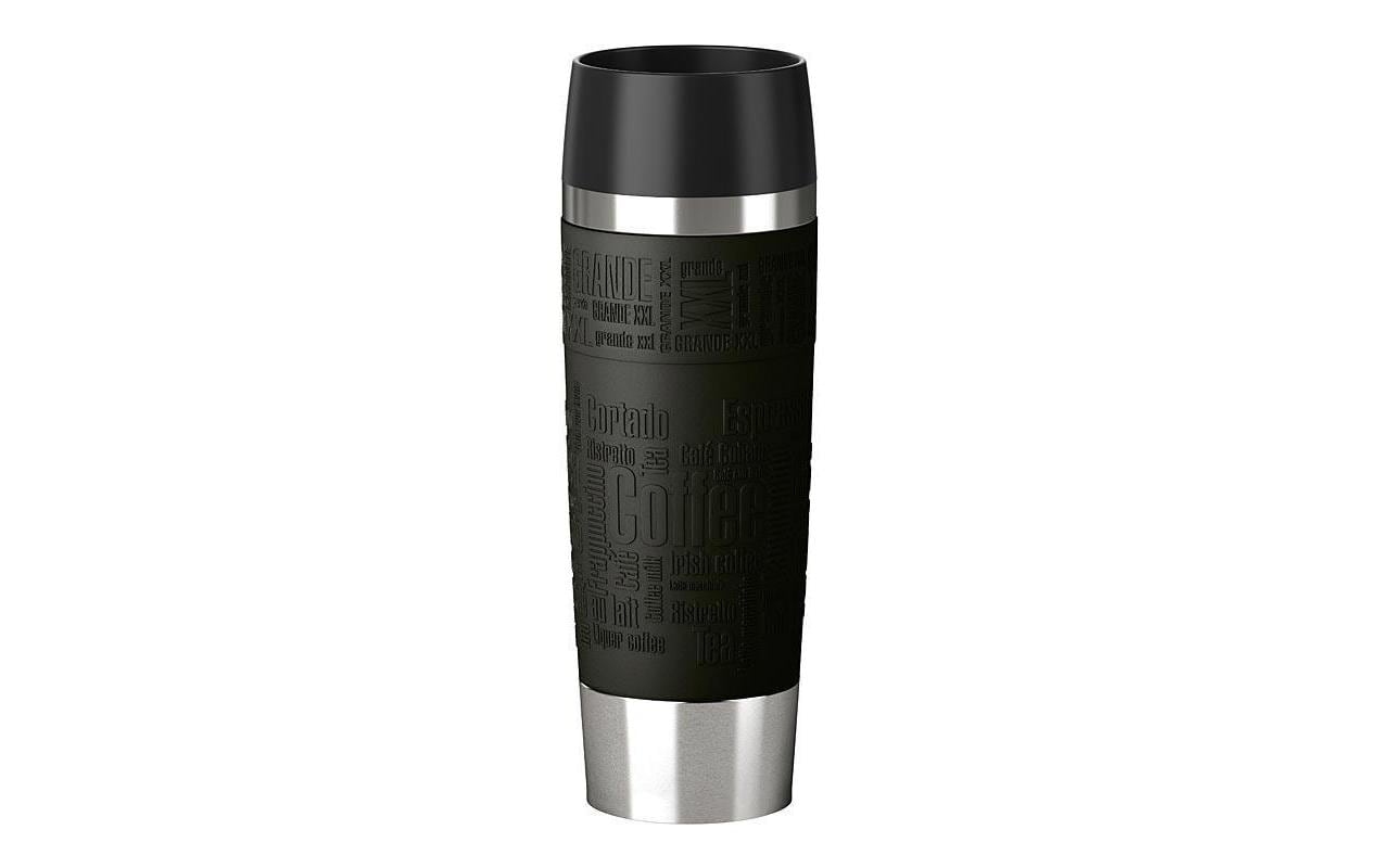 Thermobecher Travel Mug Grande 500 ml, SchwarzMit doppelwandigem Edelstahl-Isolierkolben