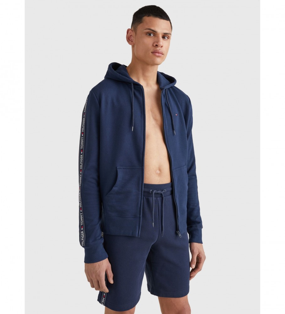 Moletom Tommy Hilfiger HWK de manga comprida, azul marinho
