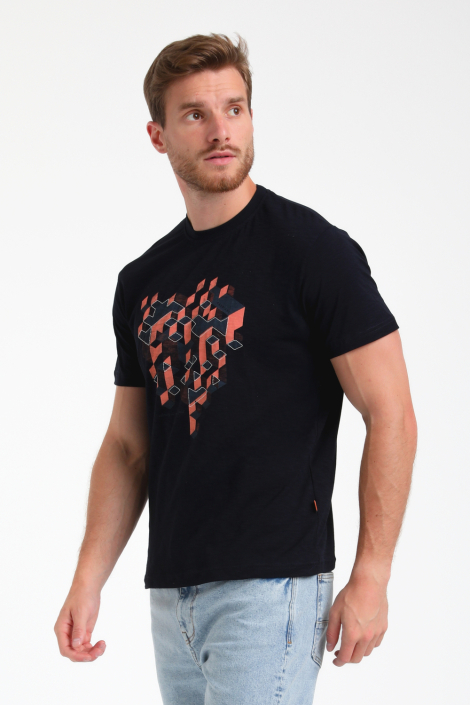 Gabbiano blauwe heren t-shirt