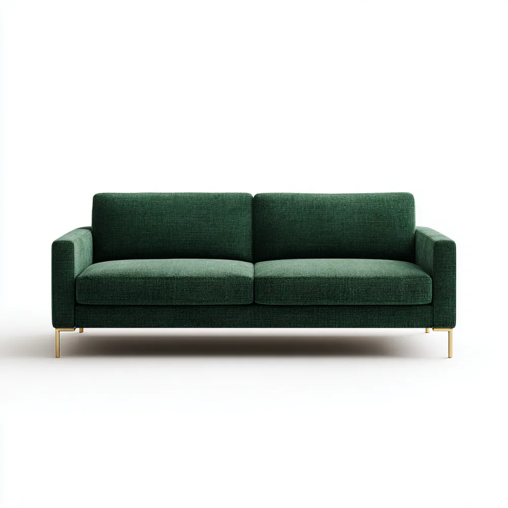 2-Sitzer-Sofa Stoff 180x85x75 cm – Dunkelgrün – Modernes Design