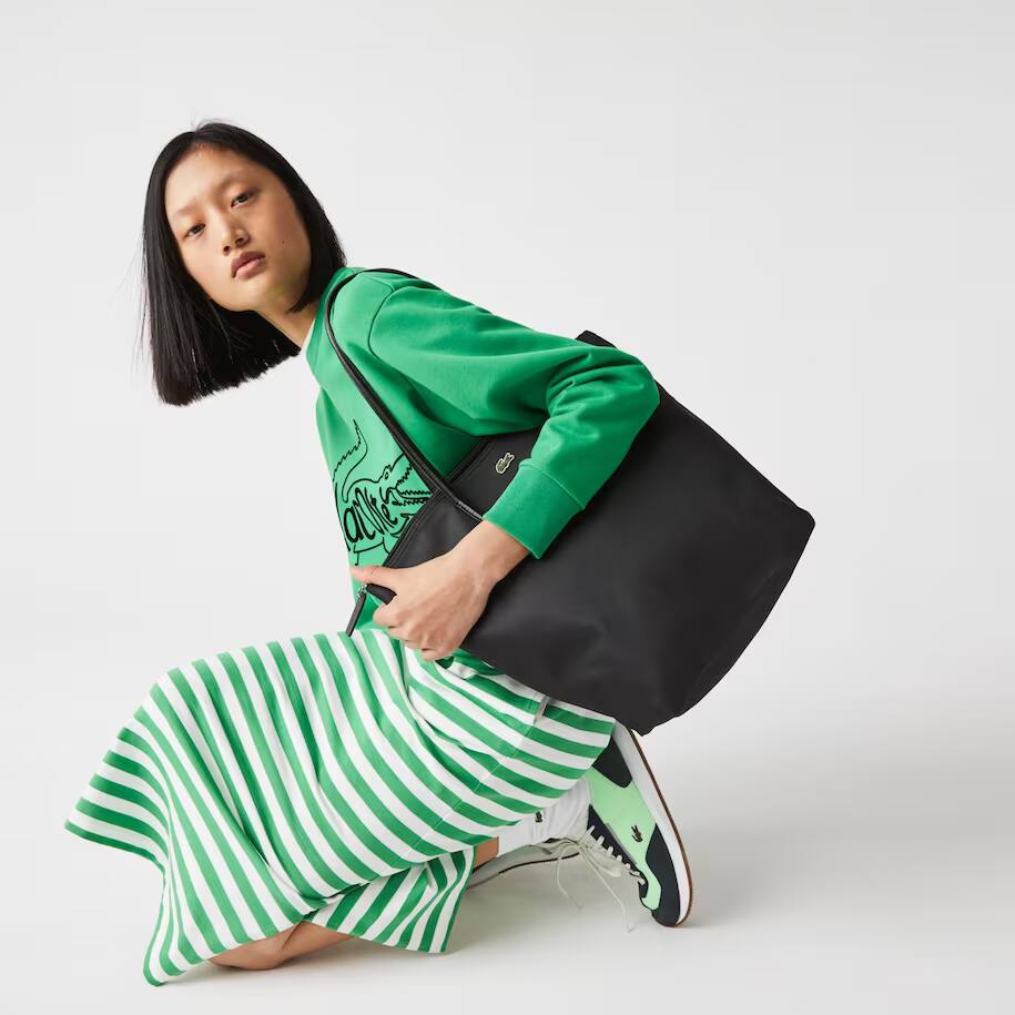 Damen L.12.12 Concept Vertikale Tote Bag mit Reißverschluss Taschen - Schwarz - Lacoste - Damen