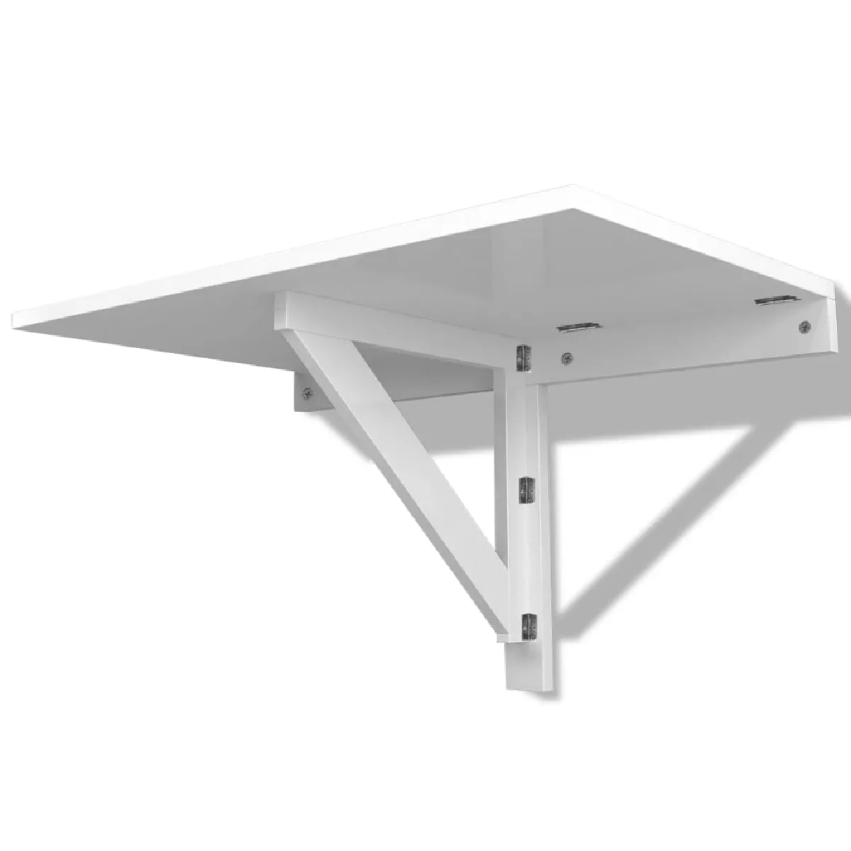 vidaXL Table murale rabattable blanc