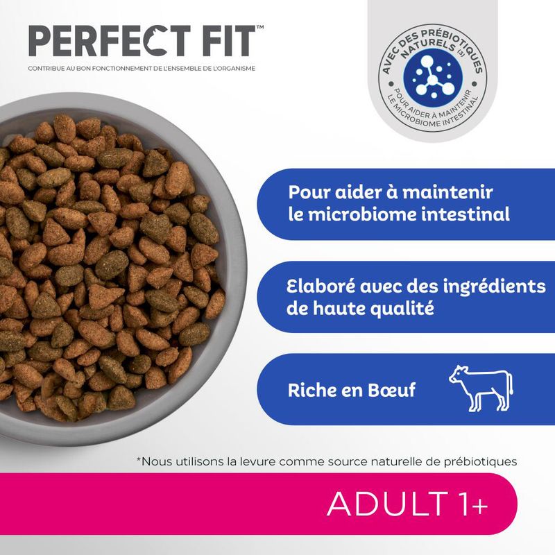 Perfect Fit Sterilisé Adult 1+ Riche en bœuf