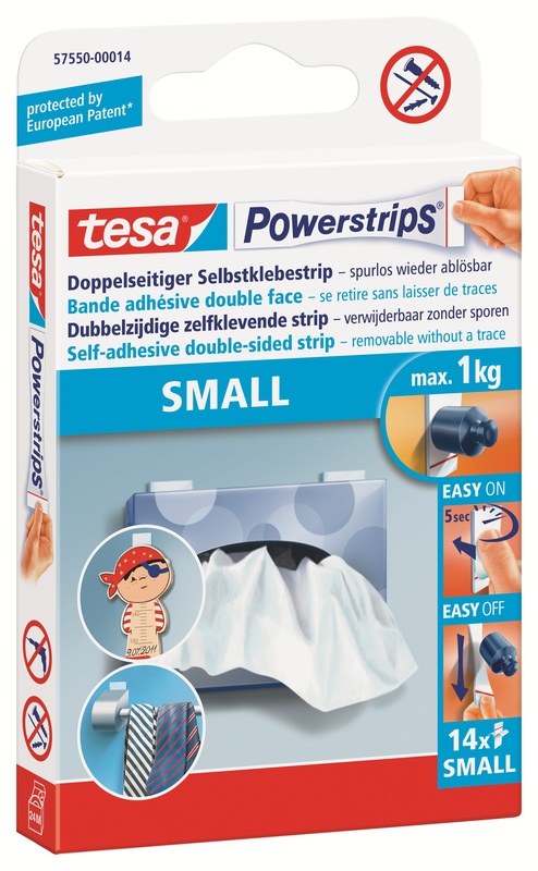 Tesa Powerstrips small, 14 Stück