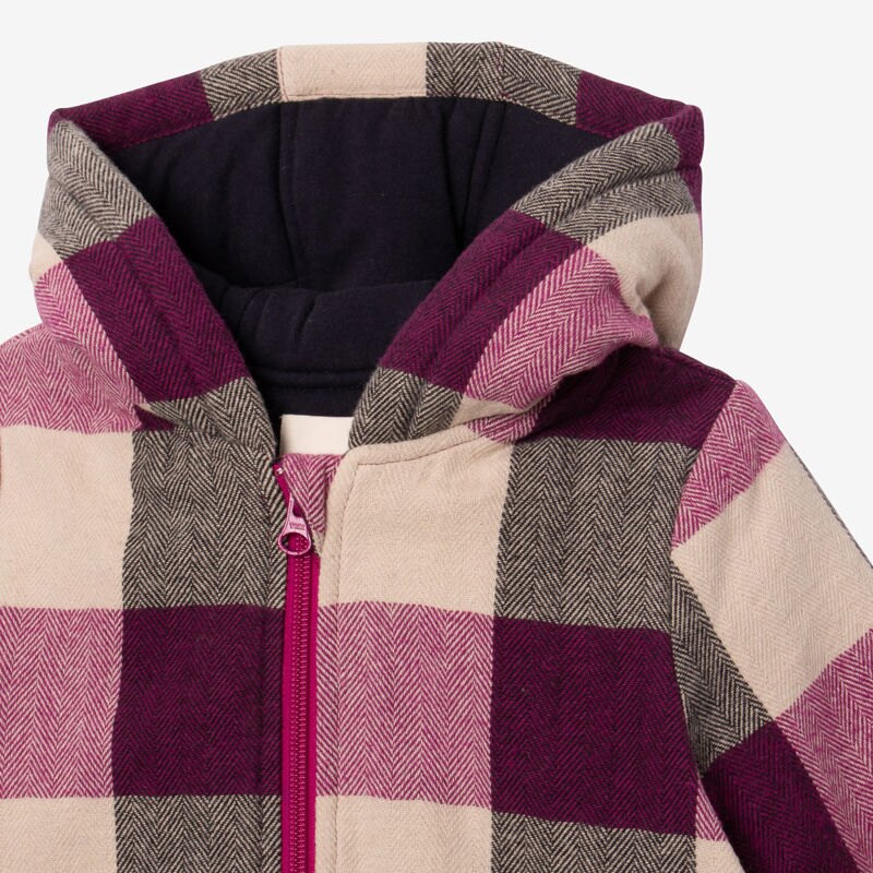 Manteau bébé fille carreaux violet Catimini Mauve Violet