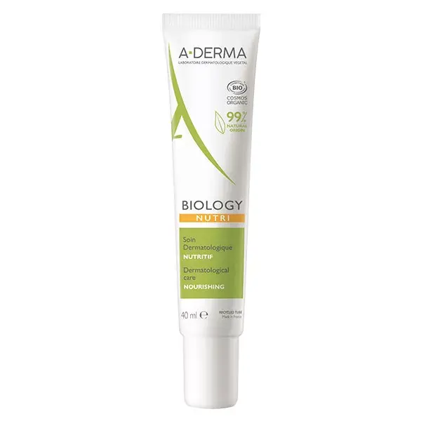 A-Derma Biology Cuidado Dermatológico Nutritivo Orgânico 40ml
