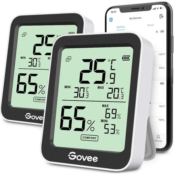 Govee Thermometer/Hygrometer H5075, weiss
