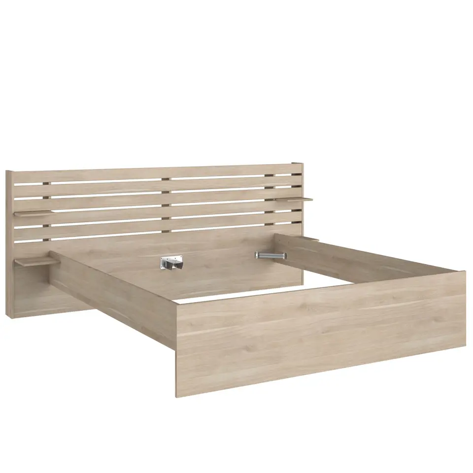 Bed Evi - eikenkleur - 180x200 cm