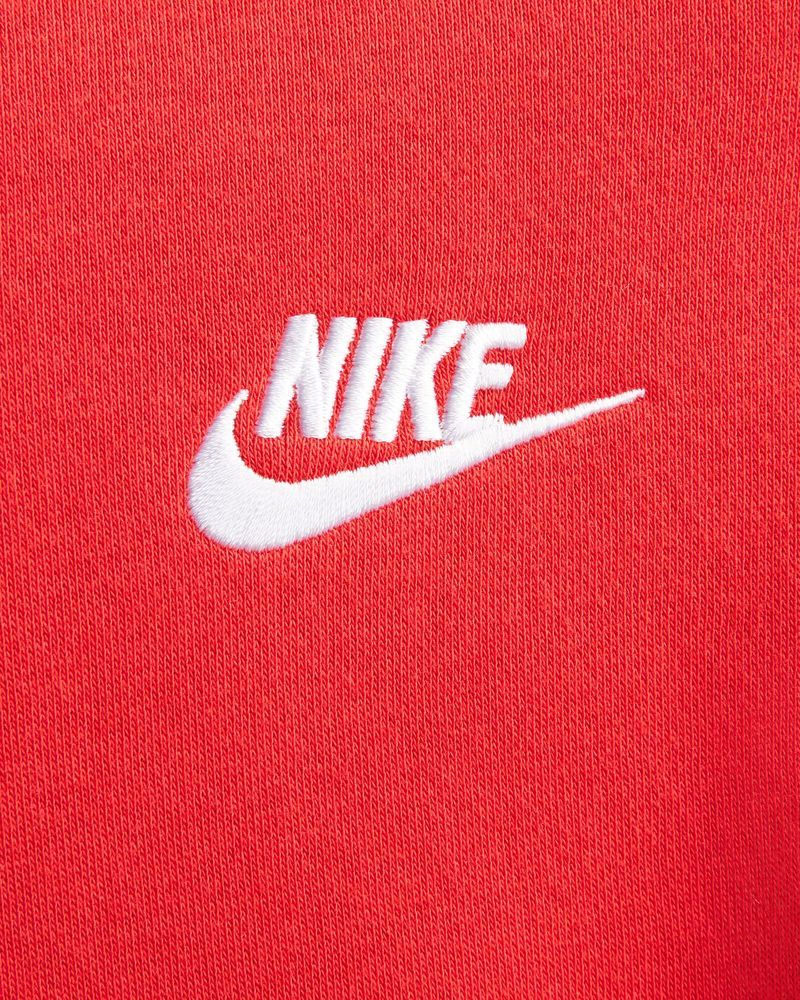 Sweat à capuche Nike Sportswear Club Fleece Rouge pour femme
