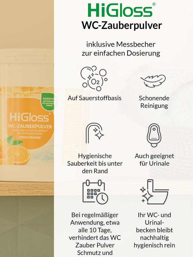 WC Zauber Pulver 5 kg mit Schmutzfinder