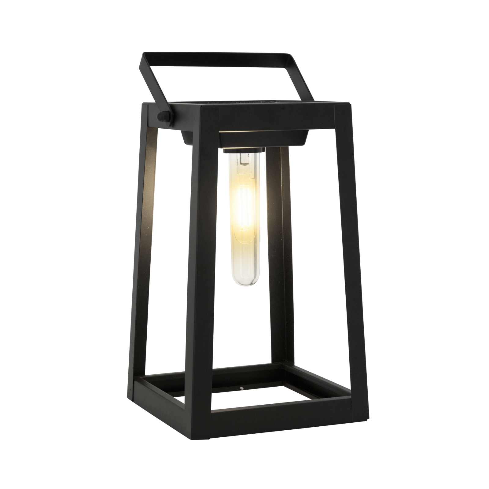 LED-Solarleuchte - schwarz - 25,5 cm