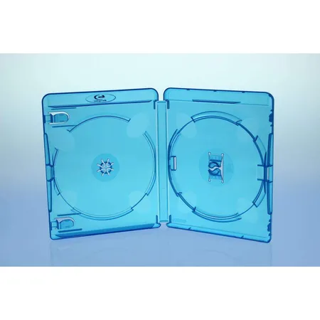 Sauerwald Amaray BluRay 2er Hülle, 15 mm, blau