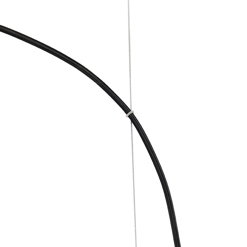 Industriële hanglamp zwart met rek large 4-lichts - Cage Rack