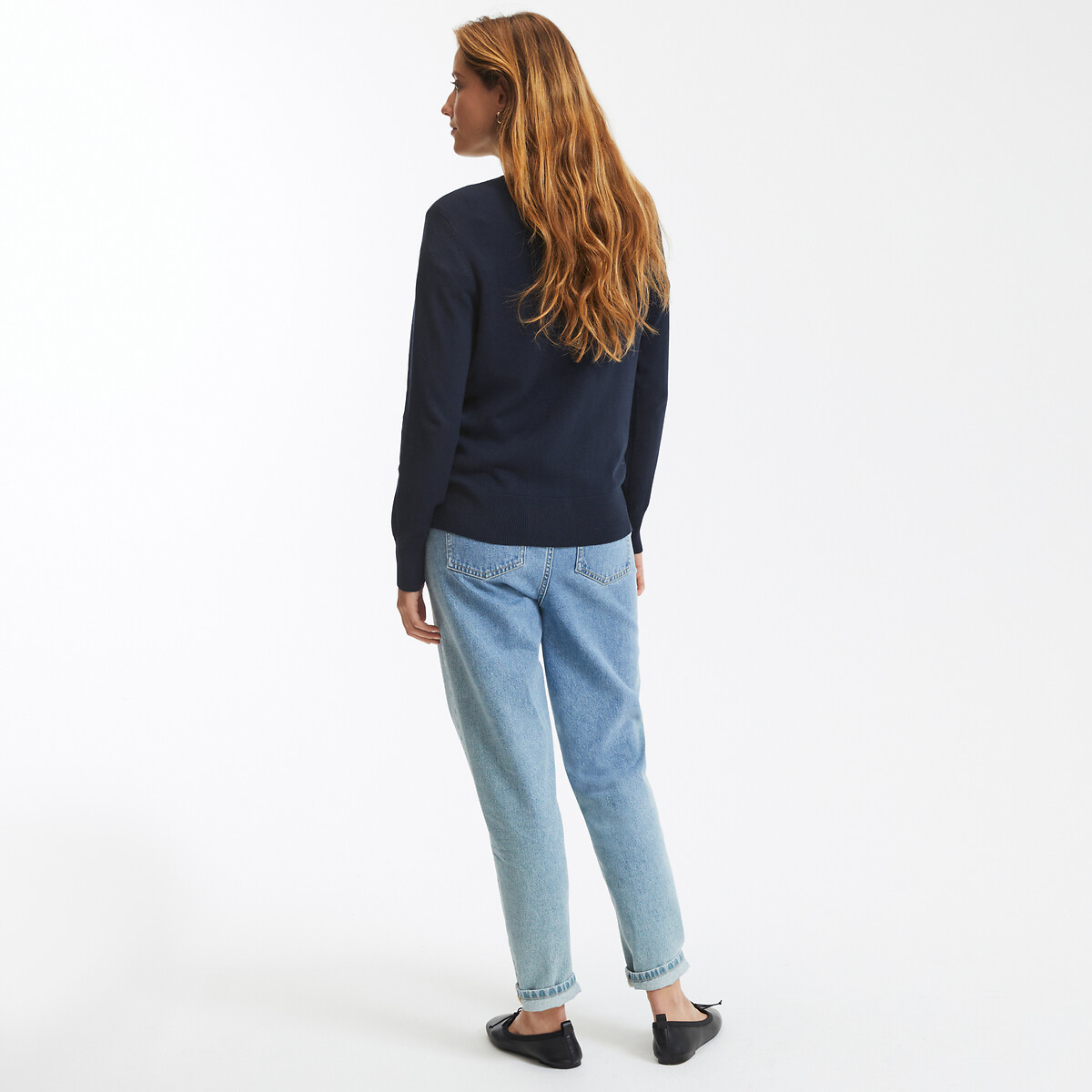 COLEÇÃO LA REDOUTE<br>Colete justo com gola redonda