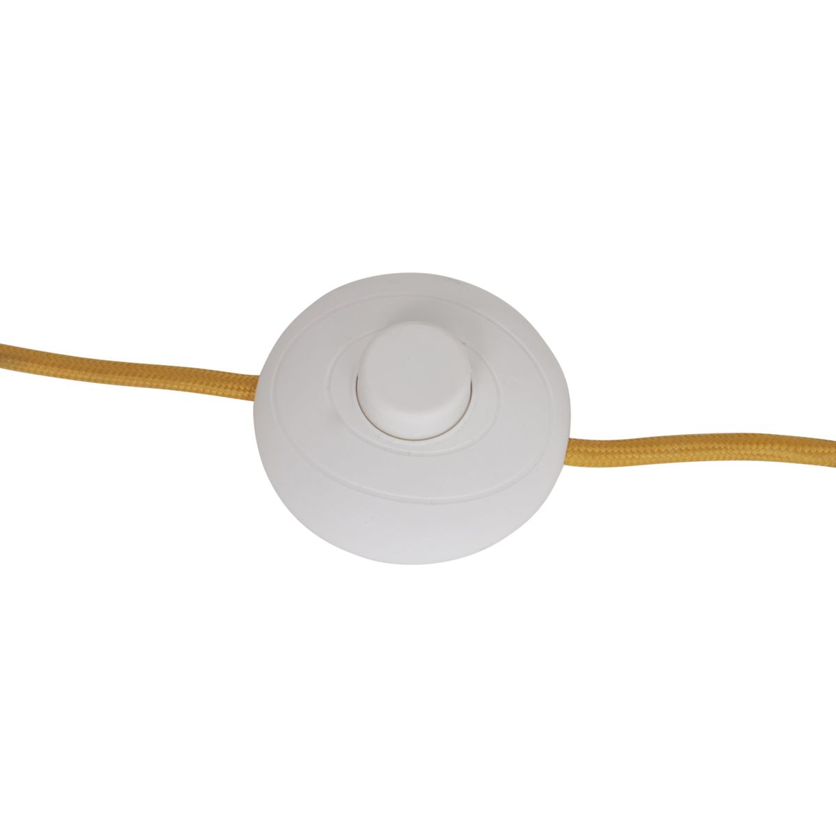 Retro vloerlamp okergeel met mat glas - Fedde