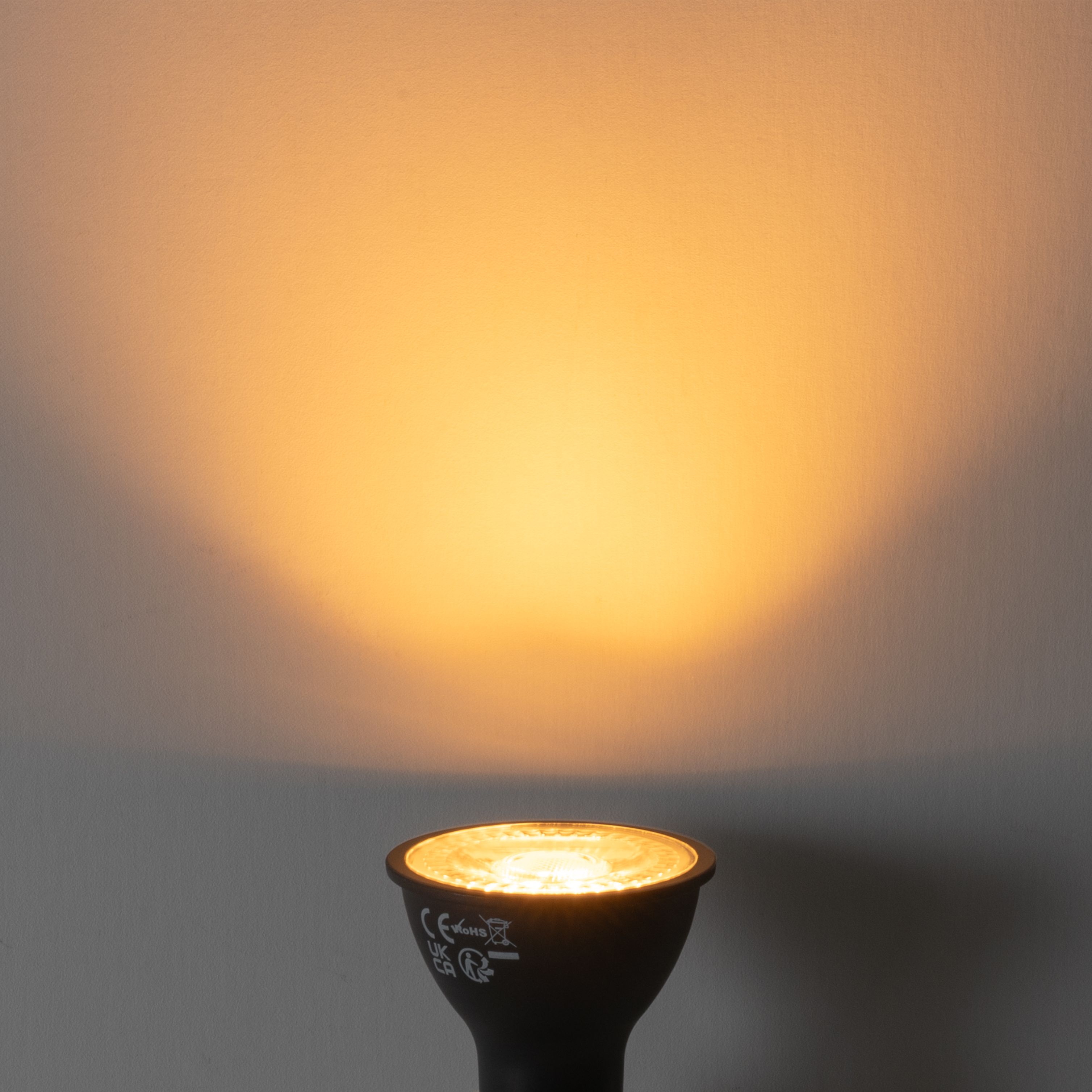Set van 5 GU10 3-staps dimbare LED lampen zwart 6W 4300 lm 2000 - 6000K