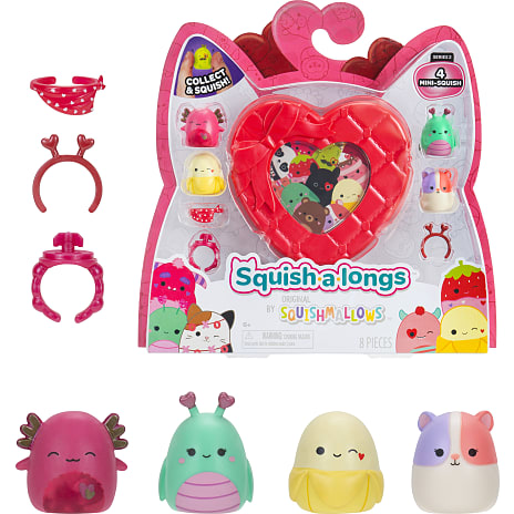 Squish-a-longs Love 4-pak – flere varianter – assorteret