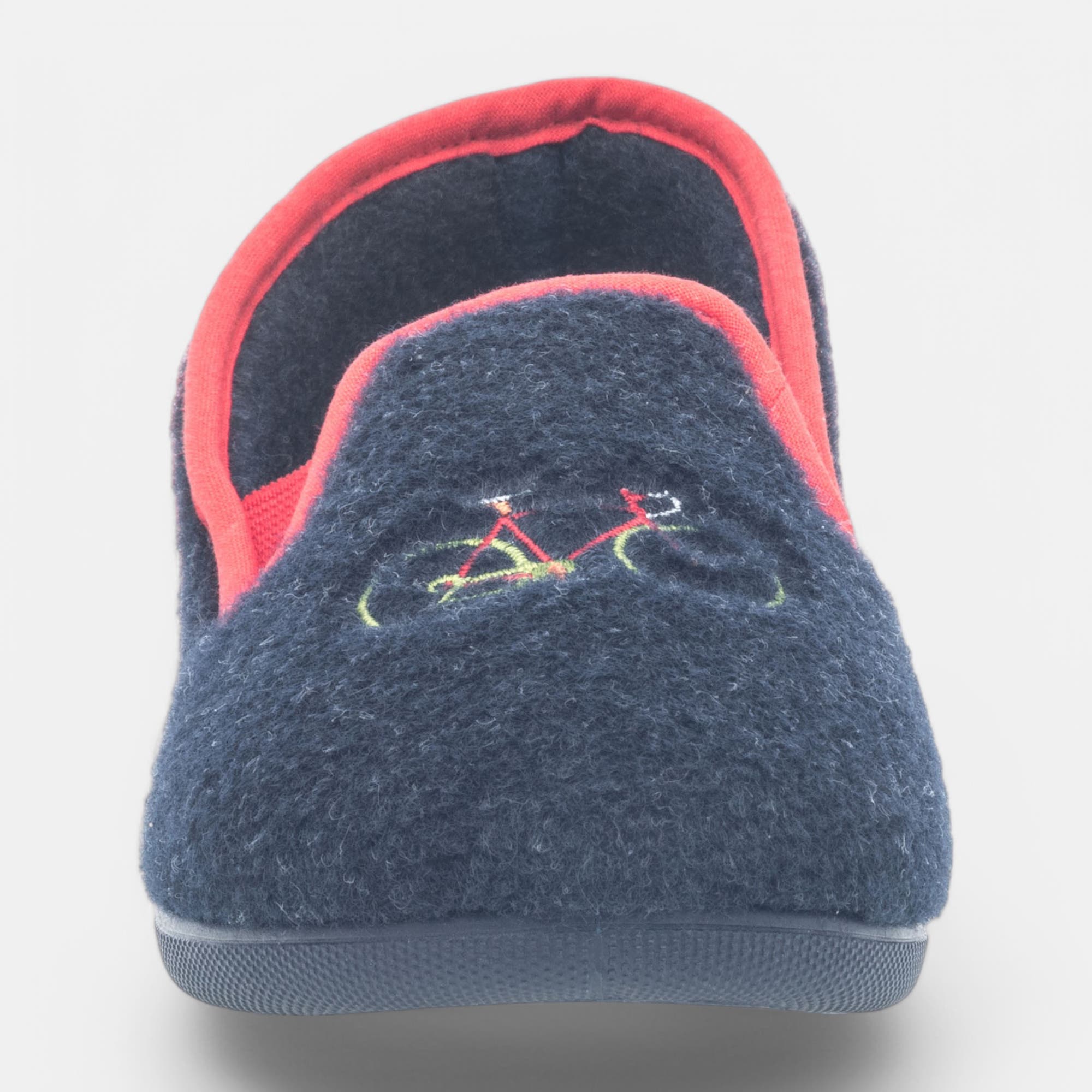 Pantoufles pieds sensibles Garçon bleu marine