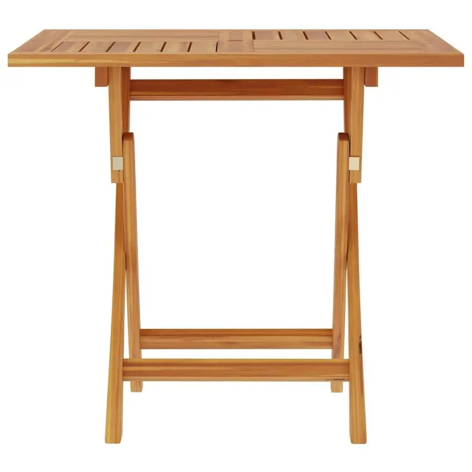 vidaXL - Tuintafel inklapbaar - Bruin - Massief teakhout - 85x85x76 cm