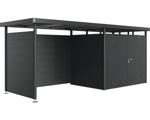 Biohort zijpaneel voor zijdak van tuinhuis HighLine H2, donkergrijs metallic