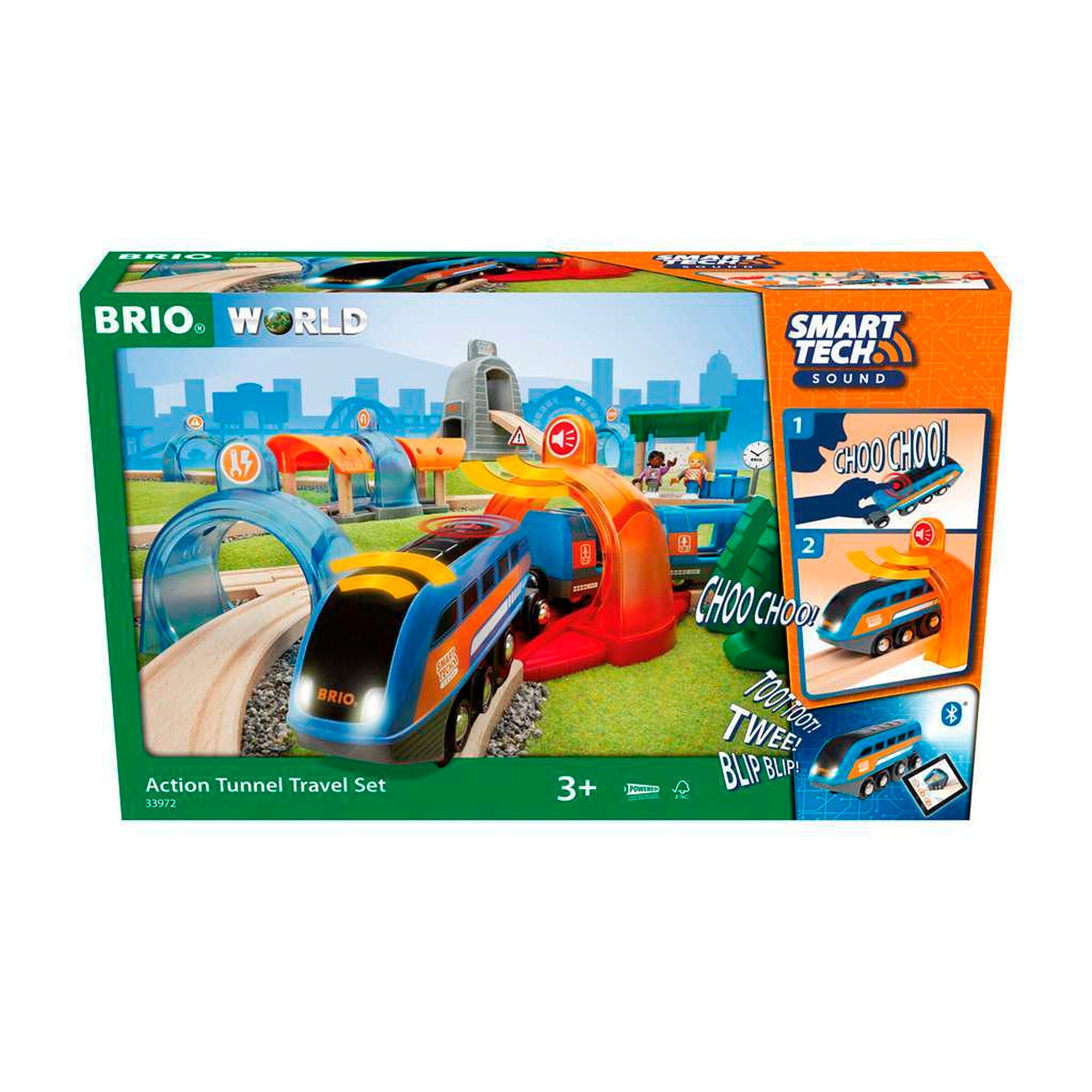 BRIO Action Tunnel Reisezug Set