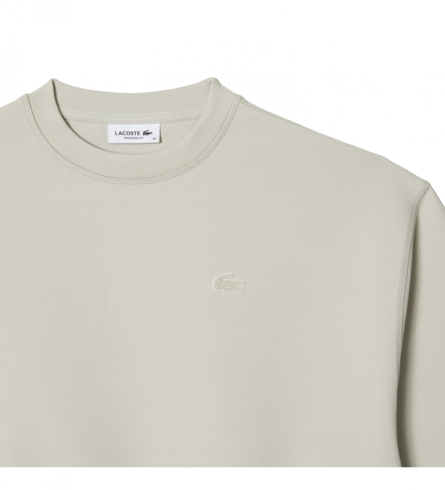 Moletom Lacoste com Logo Liso Cinza