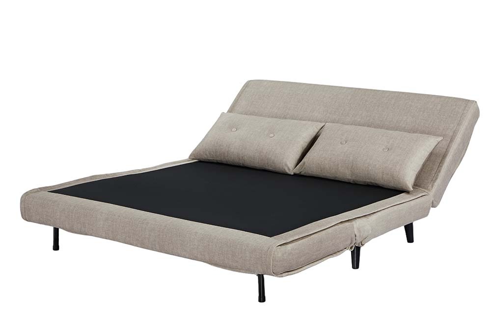 Schlafsessel SMART MULTIFUNCTION 140cm champagner Vogue Velours Samt Bettfunktion