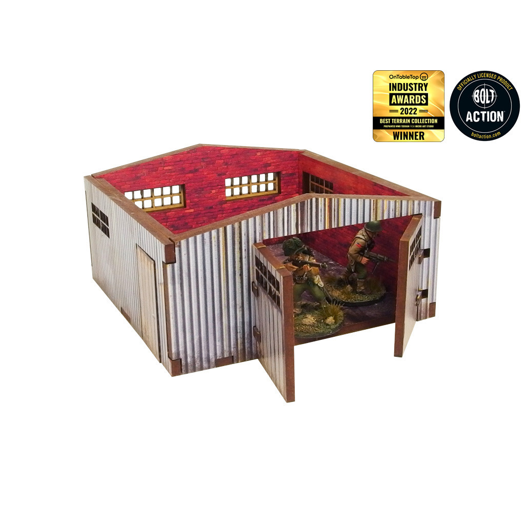WW2 - Normandy Large Tin Shed