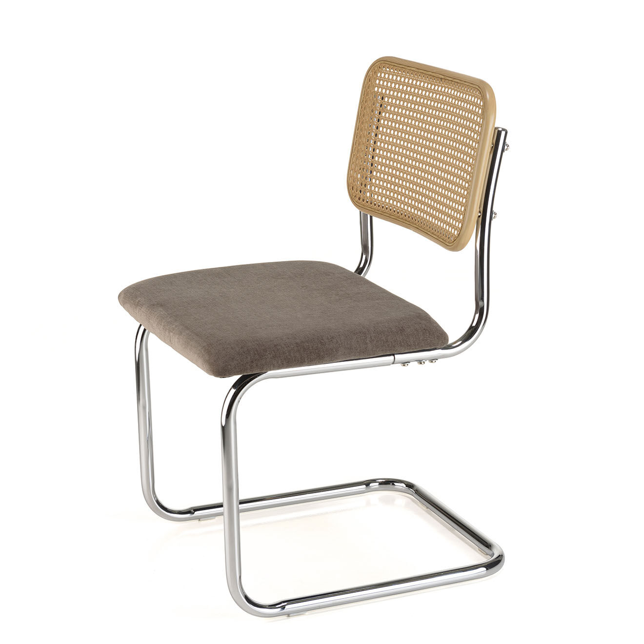 Macabane 2 Chaises Léa taupe - 50x56x84 cm