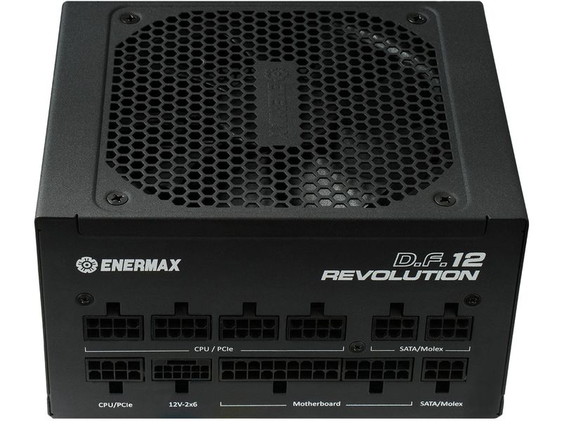 Enermax Netzteil Revolution D.F. 12 850 W Schwarz Vollmodulares ATX 3.1-Netzteil mit 80  Gold-Zertifizierung