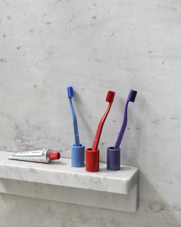 Hay Toothbrush Holder-Blue Blue