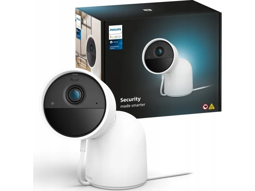 Philips Hue Secure - Netværksovervågningskamera - udendørs, indendørs - vejrbestandig - farve (Dag/nat) - 1920 x 1080 - audio - WiFi - Zigbee 3.0