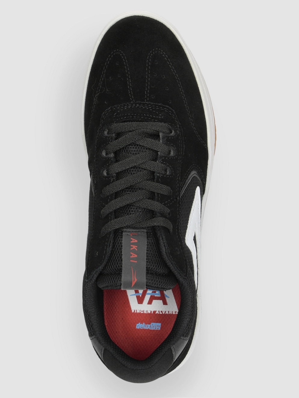Lakai Atlantic Skate Shoes black/white suede