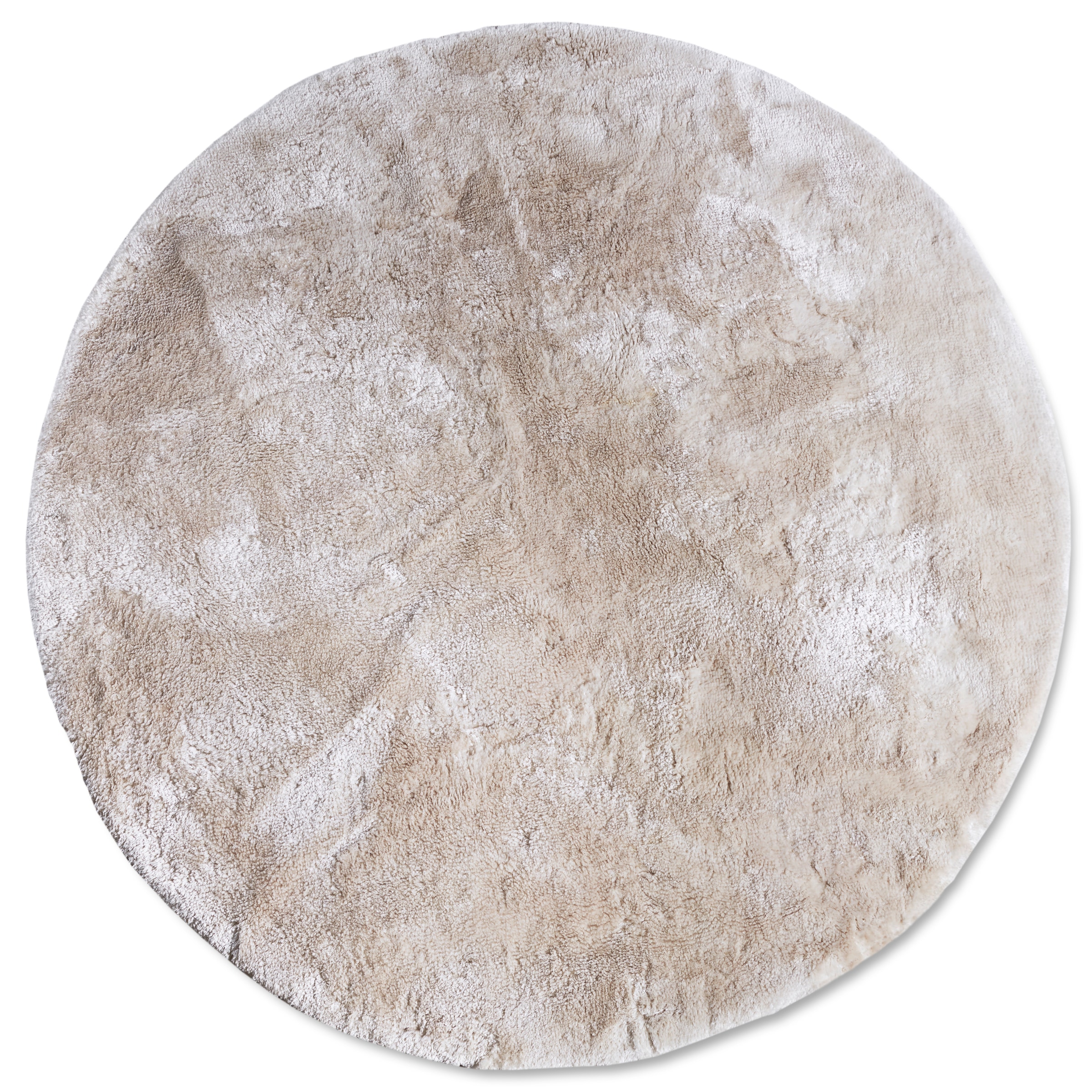 ELLE DECORATION Hochflor-Teppich »Calida« rund 28 mm Höhe Langflor, Shaggy, einfarbig, flauschig, weich, glänzend, modern, uni