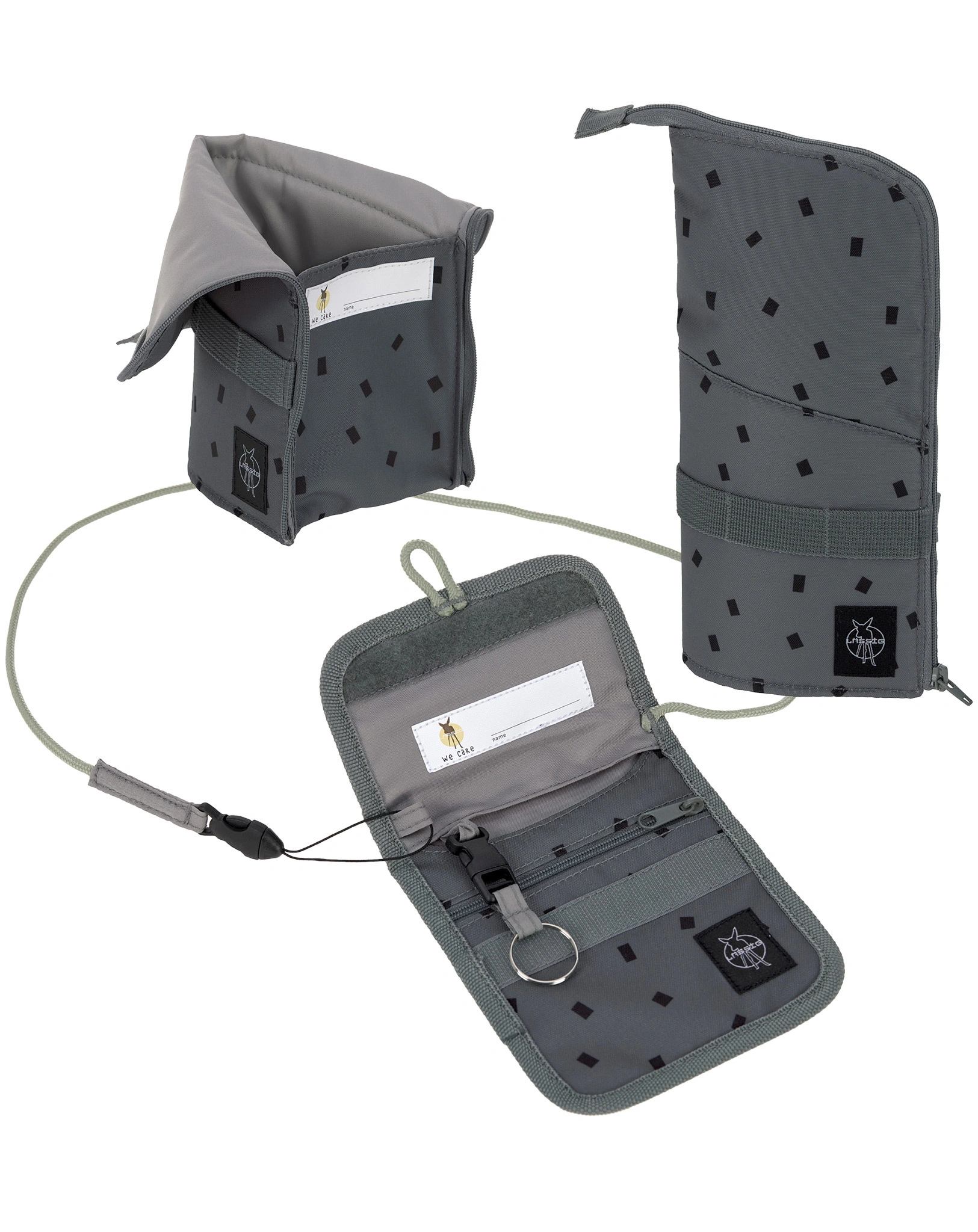 Schulranzen-Set FLEXY UNIQUE (30x25x40) 7-teilig in speckles anthracite