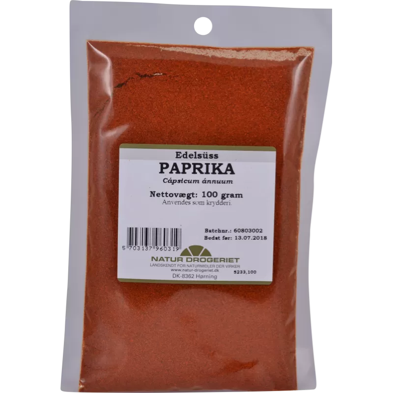 Natur-Drogeriet Paprika - 100 g.