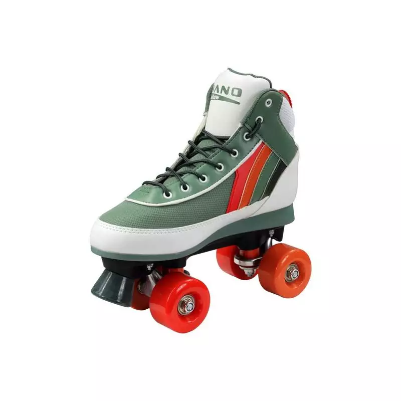 Roller quad NANO rainbow blanc/gris/rouge