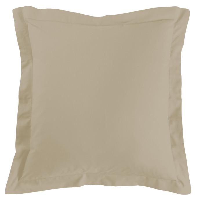 TAIE D OREILLER VOLANT PLAT 63X63CM UNI 57 FILS LINA LIN