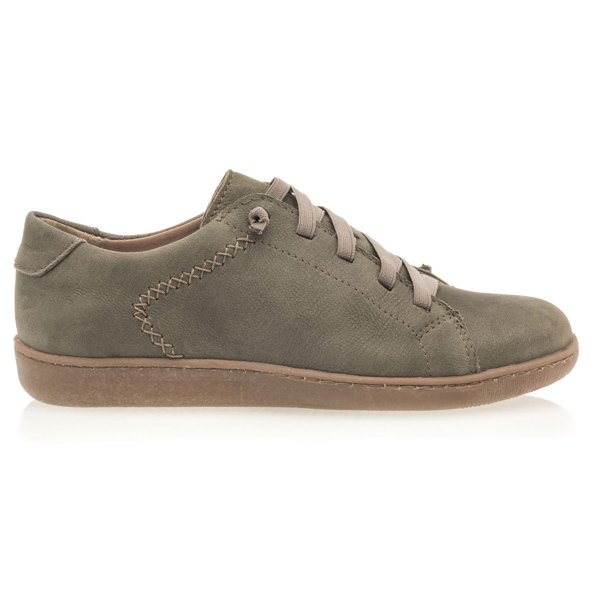 Baskets basses Femme en cuir vert