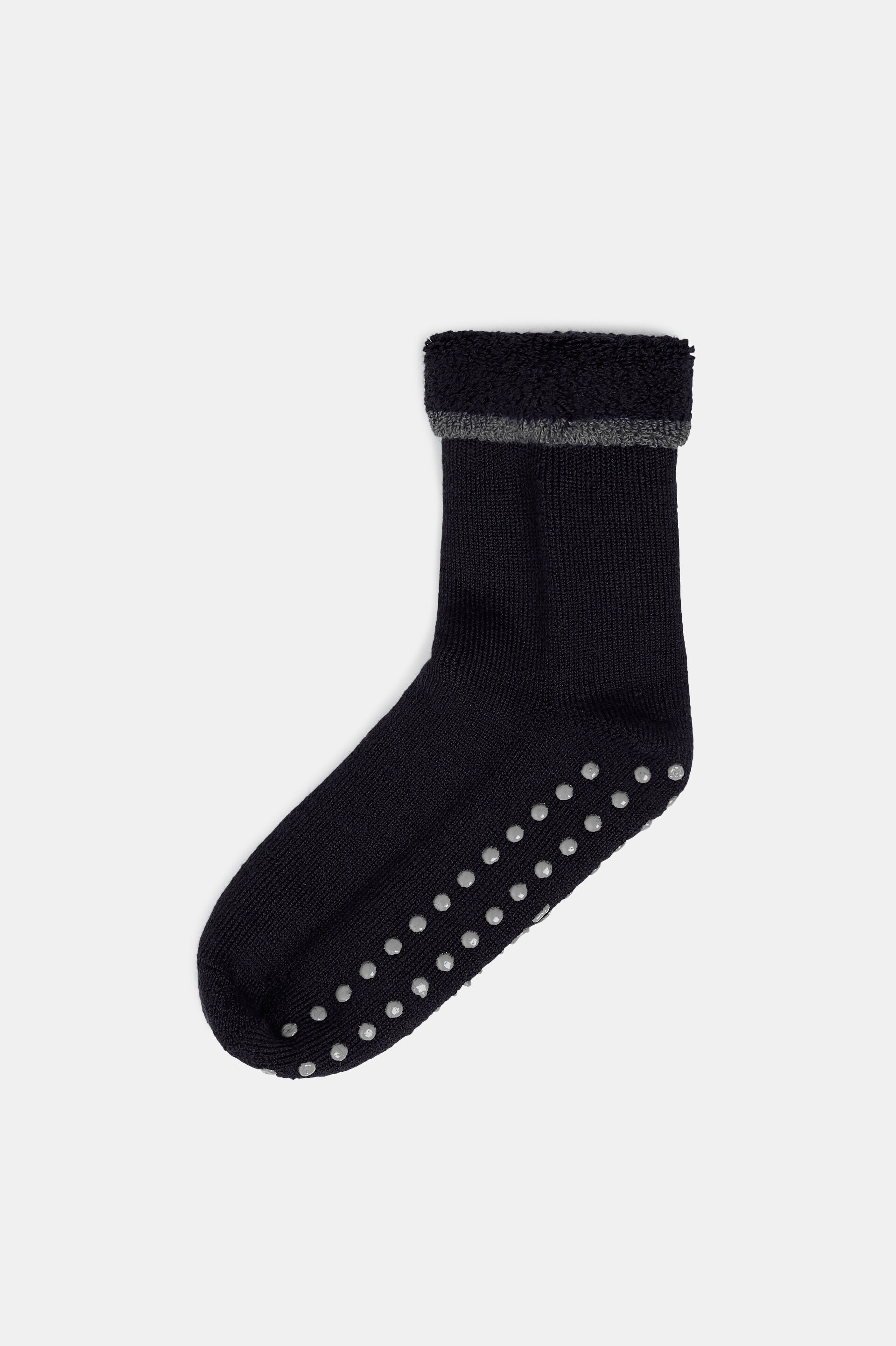 Douces chaussettes antidérapantes, laine mélangée