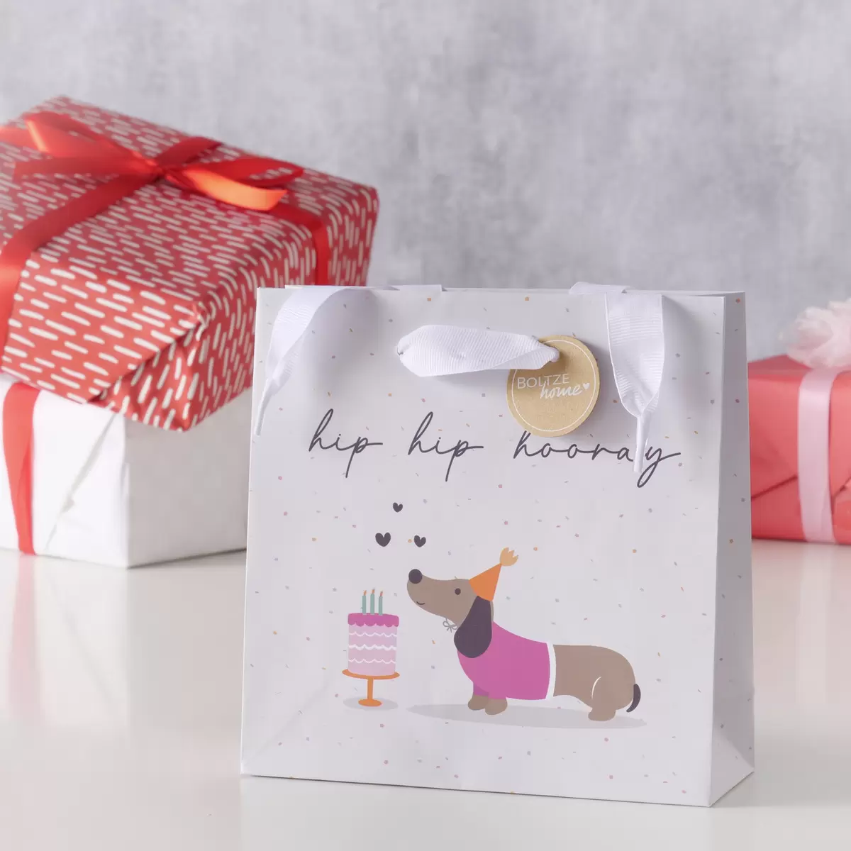 Geschenktüte Trilly beige,braun