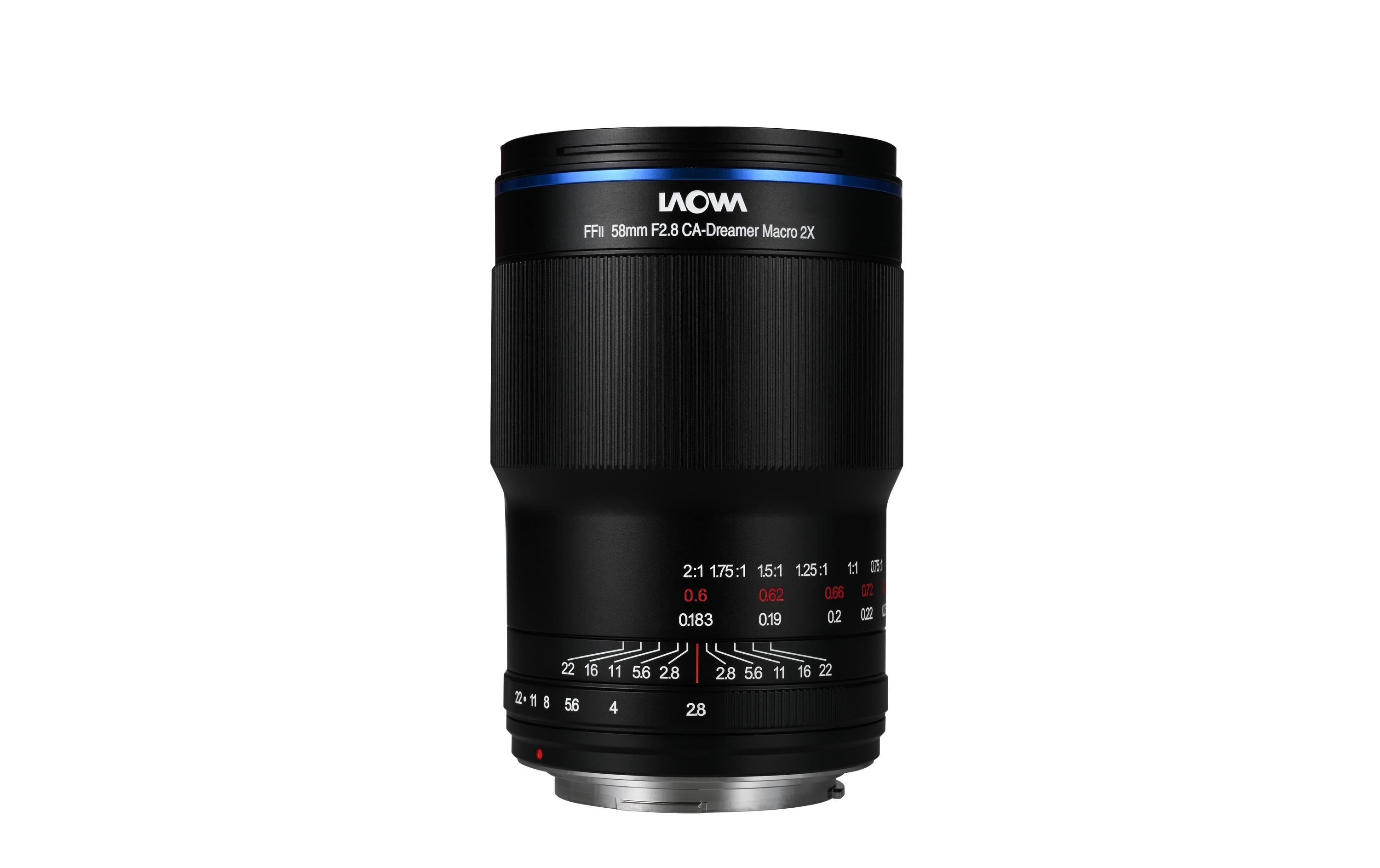 Festbrennweite 58 mm f/2.8X Ultra Macro APO – E-Mount<br>Makro-/Porträtobjektiv mit Innenfokussierung