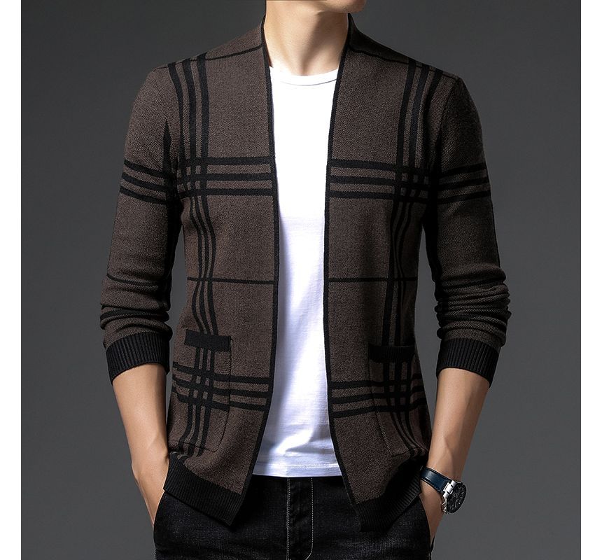 Fireon - Geruite open voorkant cardigan