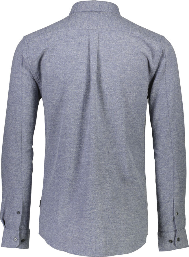 Lindbergh Brushed twill shirt L/S Blue