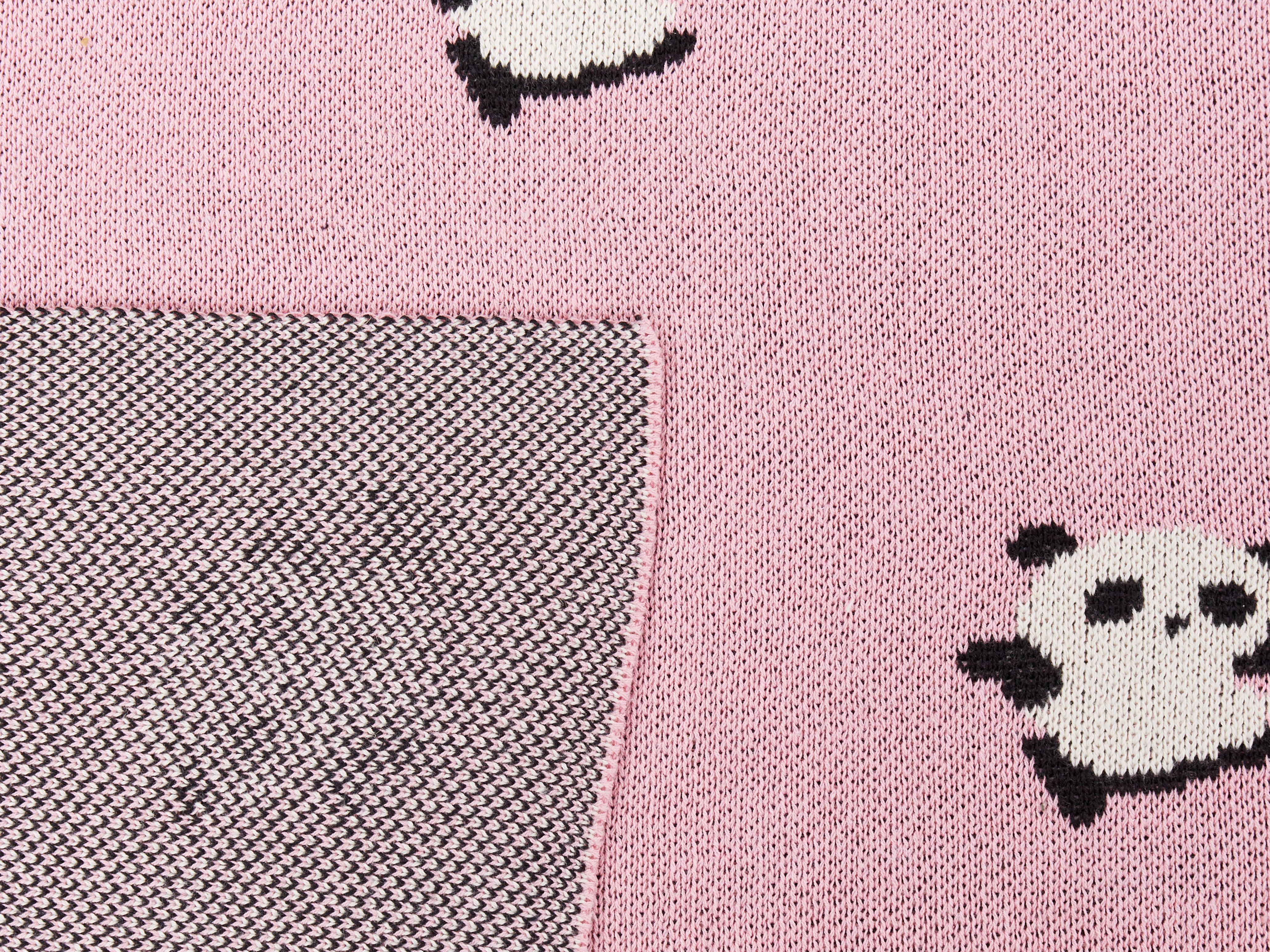 Plaid TALOKAN Katoen 130 x 170 cm Roze