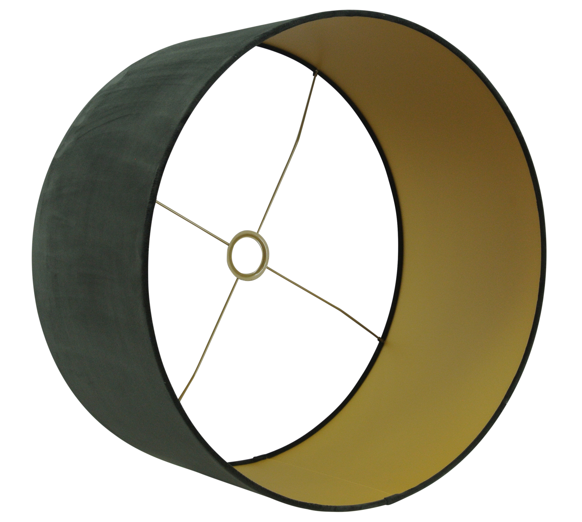 Lampenkap San Remo velours (Zwart) Lampenkap San Remo zwart velours 40x40x25cm