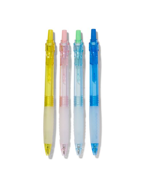 4 stylos à bille encre bleue